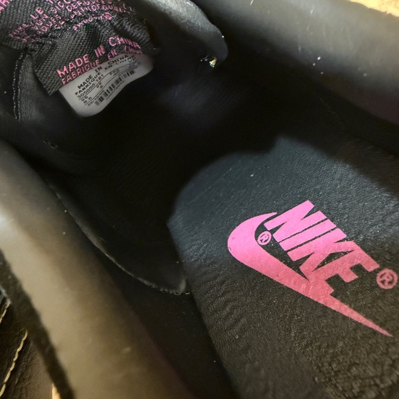 Nike Black and Pink Dunk High Heel Sneakers - Picture 9 of 10